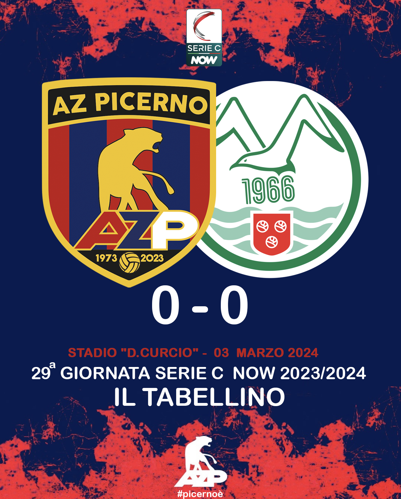 AZ PICERNO – MONOPOLI 0-0: IL TABELLINO