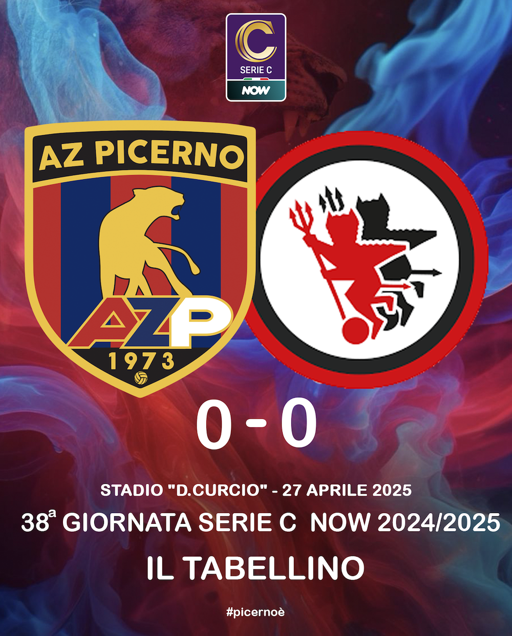 AZ PICERNO – FOGGIA: 0-0 | IL TABELLINO